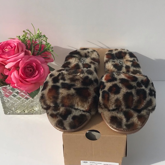 UGG Fluff Slide II Leopard - Picture 3 of 7